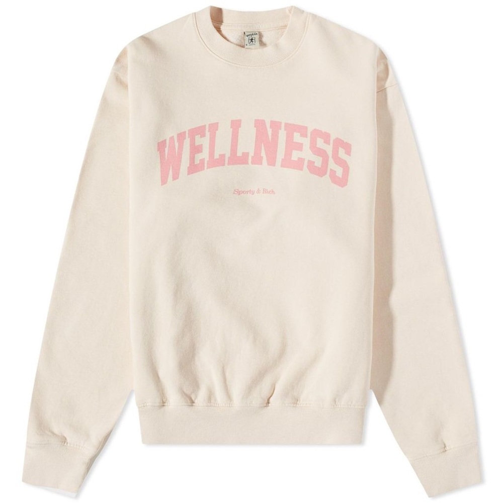 Sporty and Rich Pink Wellness Ivy Sweatshirts size M